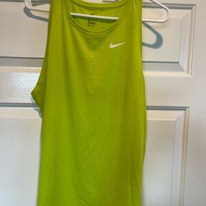 Nike Bright Green Ladies Sleeveless sport top